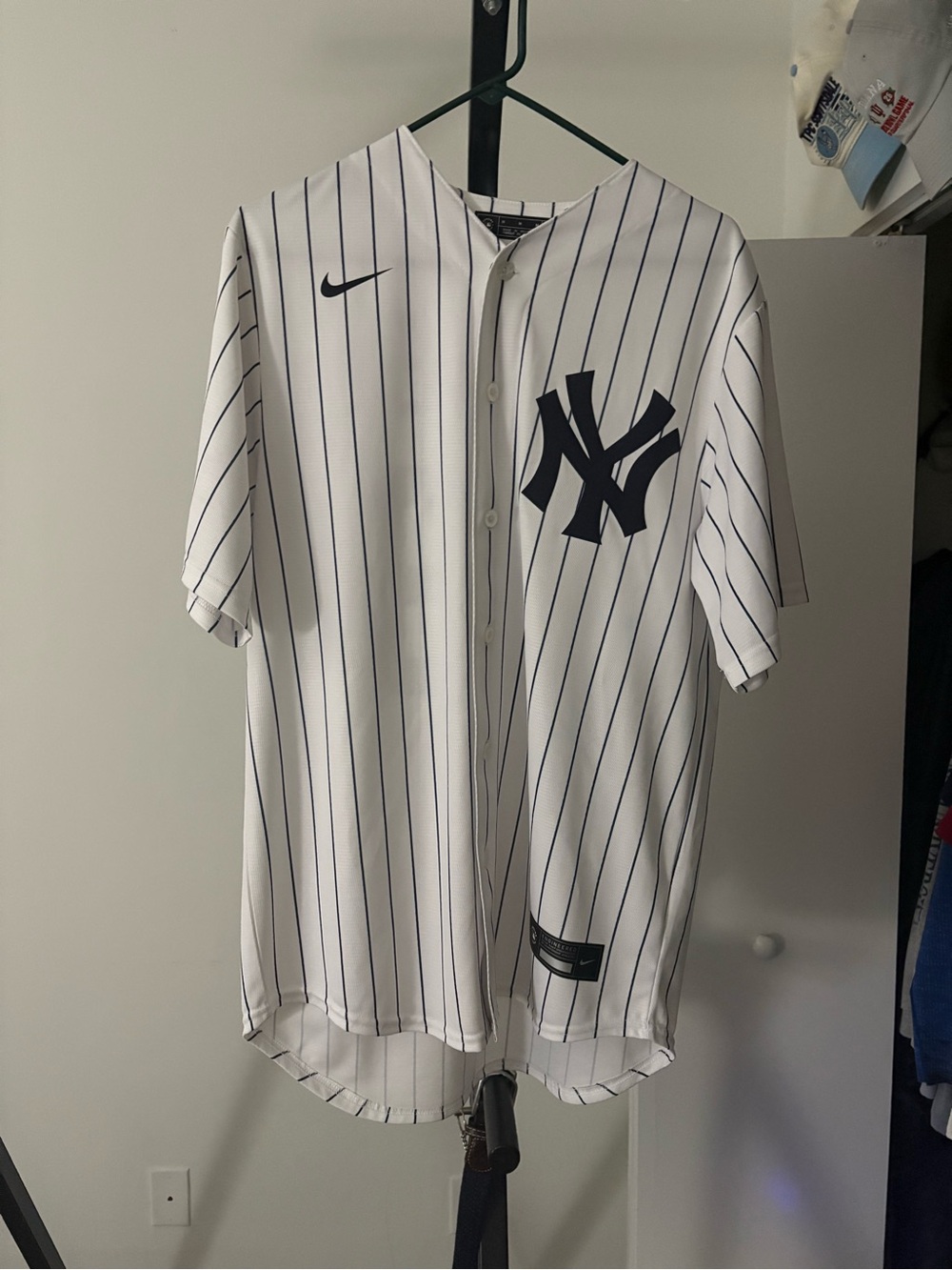 Nike White Pinstripe New York Yankees Baseball Jersey - Aaron Judge #99